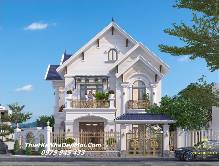 16 mẫu thiết kế biệt thự mái thái đẹp tại HCM - Sài Gòn mới