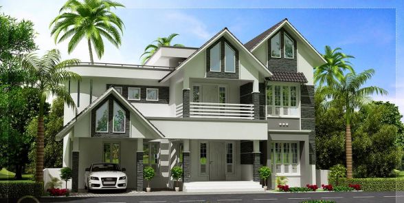 mẫu thiết kế biệt thự nhà vườn trên đất 200m2 đẹp