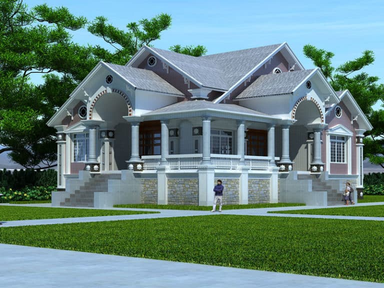 Thiết Kế Biệt Thự Nhà Vườn Trên Đất 200m2 Tư Vấn Trọn Gói