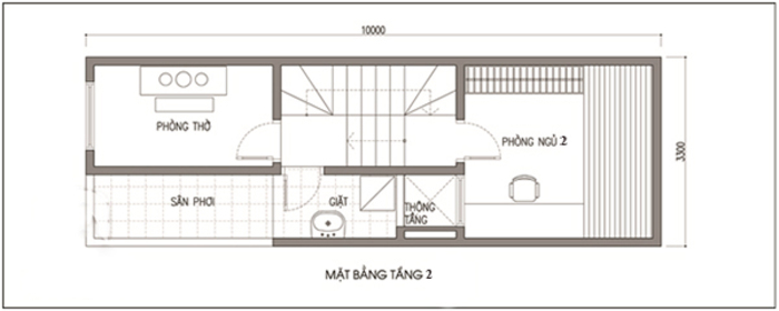 Thiết kế nhà 2 tầng 30m2 hiện đại 3