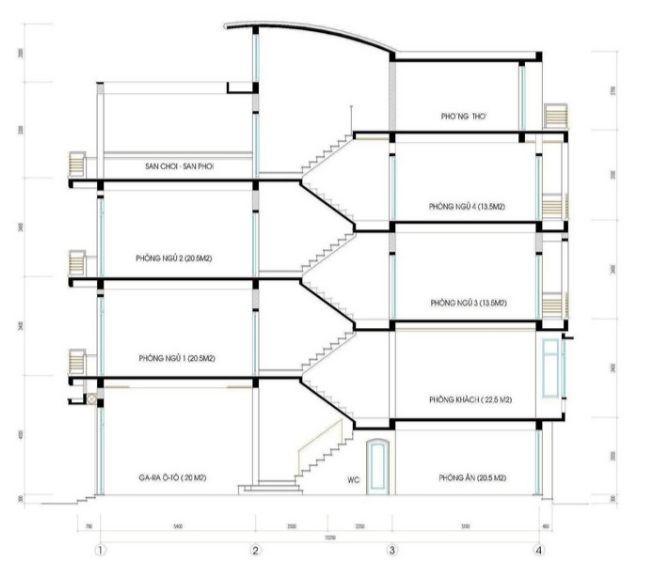 Bản thiết kế mặt cắt 30m2 3x10