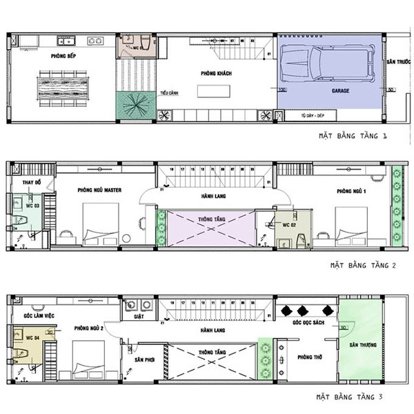 Thiết kế nhà nhỏ đẹp 30m2 3 tầng tiện nghi, sang trọng ⋆ An Lộc