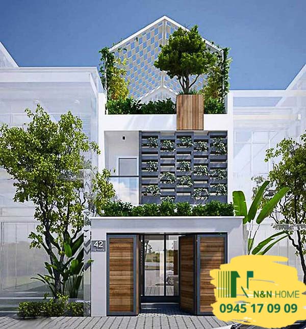 thiết kế nhà 40m2 2 tầng 3 phòng ngủ