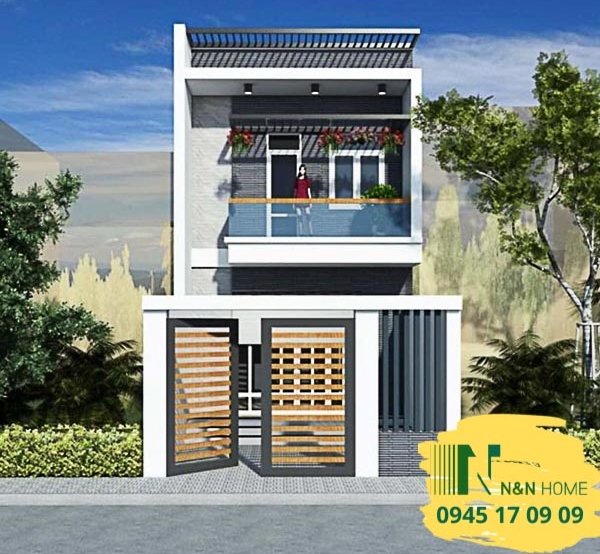 thiết kế nhà 40m2 2 tầng 3 phòng ngủ