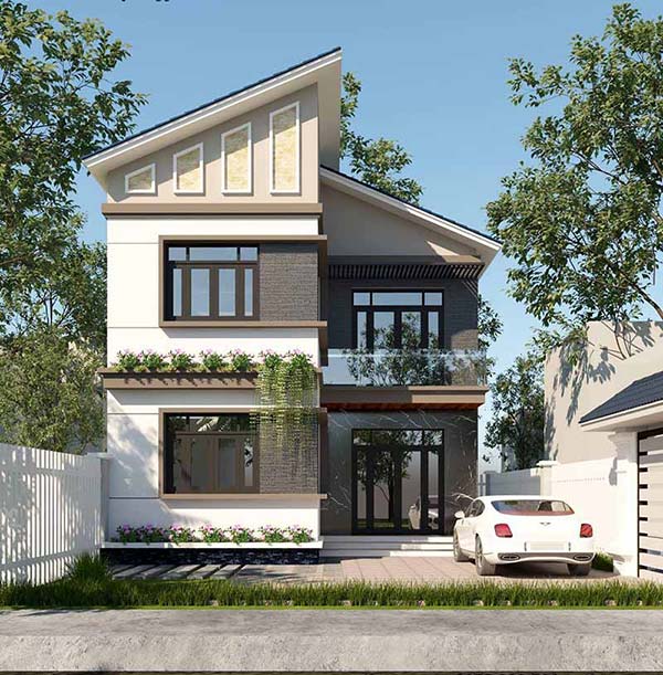 Thiết kế nhà đẹp 70m2