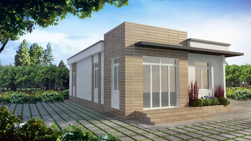 Thiết kế nhà 2 mặt tiền diện tích 60m2