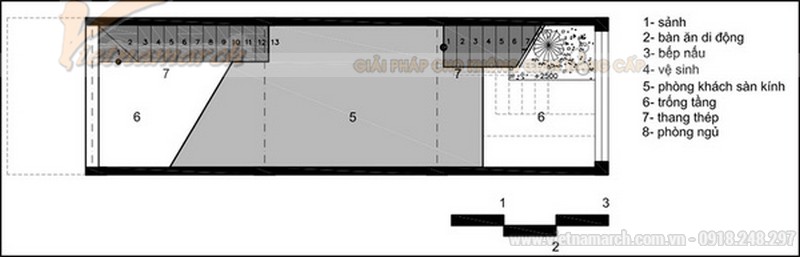 17++ mẫu nhà phố nhà ống đẹp 30m2 hiện đại không thể rời mắt chỉ dưới 500 triệu > Bản vẽ thiết kế nhà ống 30m2