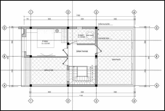 Thiết kế nhà phố rộng 6m 2 tầng hiện đại 3