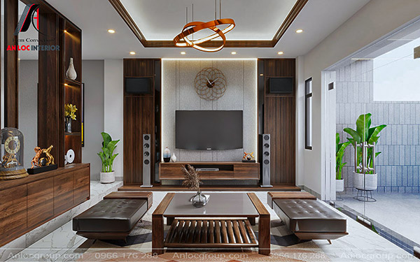 Thiết kế nội thất nhà phố 4x17m 3 tầng tại Hải Phòng ⋆ An Lộc