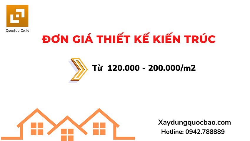 Bảng báo giá thiết kế kiến trúc nhà ở