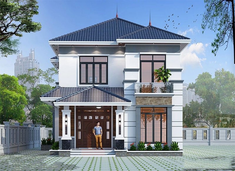 10+ mẫu nhà vuông 2 tầng 80m2 đẹp nổi bật 2022