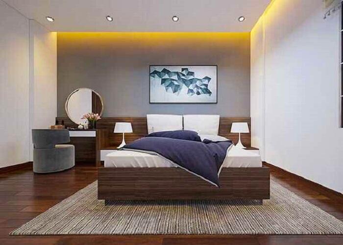 thiết kế nội thất phòng ngủ con trai nhà 2 tầng ngang 6m dài 20m 2 tầng