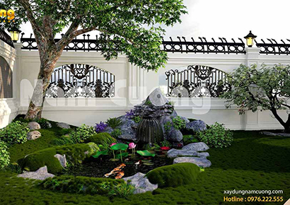 Mẫu thiết kế sân vườn bên hông nhà đẹp mê mẩn-NCDC