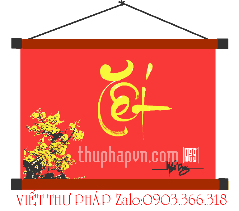 Chữ thư pháp tết