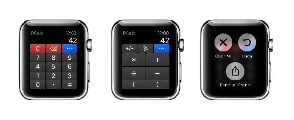 (Tích hợp máy tính đầy tiện lợi trên Apple Watch với Pcalc Lite)