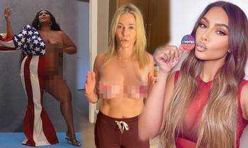 Muôn kiểu kêu gọi bầu cử của sao Hollywood: Người bán nude, kẻ phô bụng bầu
