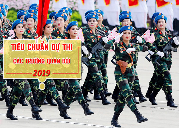 Tiêu chuẩn dự thi vào các trường quân đội năm 2019