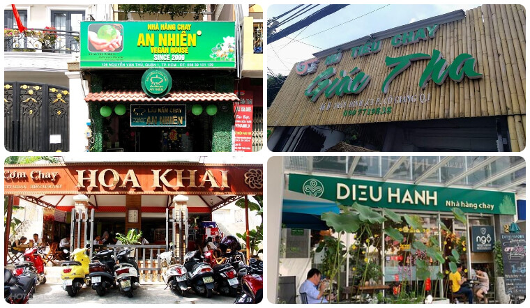 Tổng hợp nhà hàng, quán chay Sài Gòn ngon ở các quận, huyện