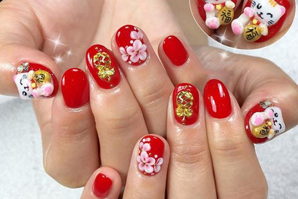 Mẫu Nail Tết Đẹp