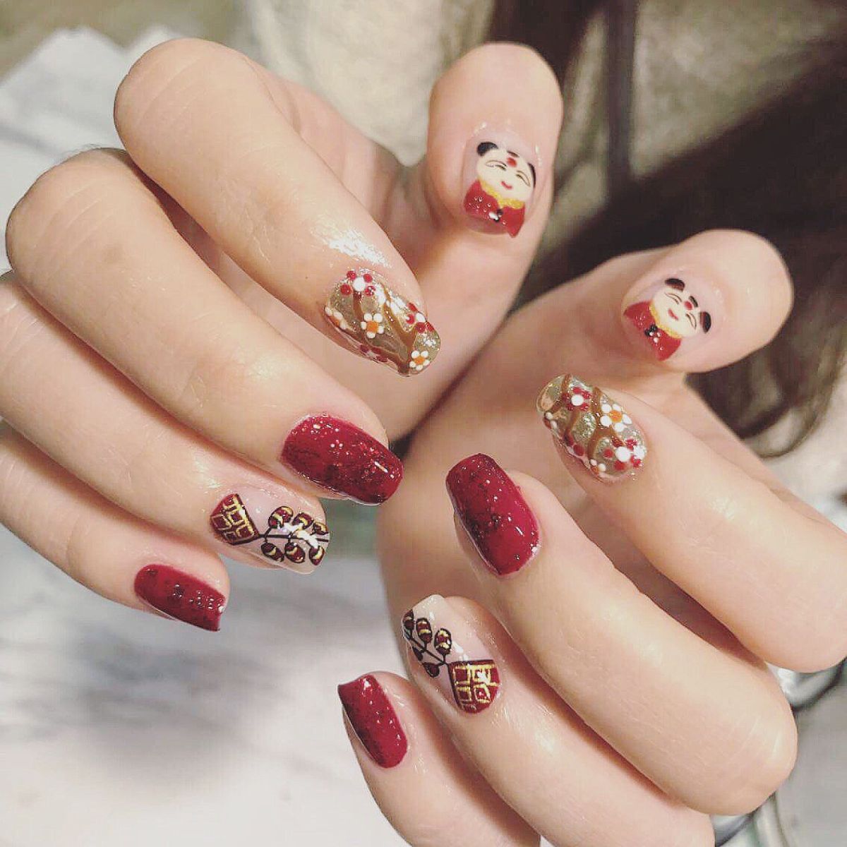 Mẫu Nail Tết Đẹp