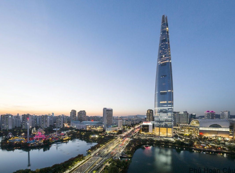 Lotte World Tower - Top 10 tòa nhà cao nhất thế giới