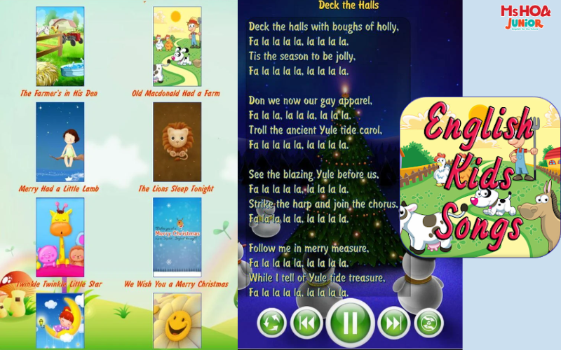 Ứng dụng English Kids Songs học tiếng Anh miễn phí cho bé