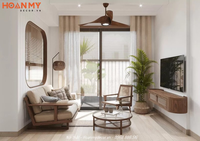 Các mẫu phòng khách đơn giản, mộc mạc thoáng hơn cho không gian và hợp phong thuỷ