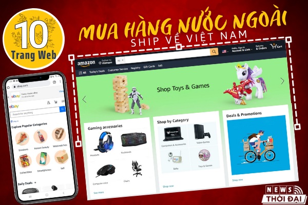 Bật mí 10 Trang Web Mua Hàng Nước Ngoài Ship Về Việt Nam