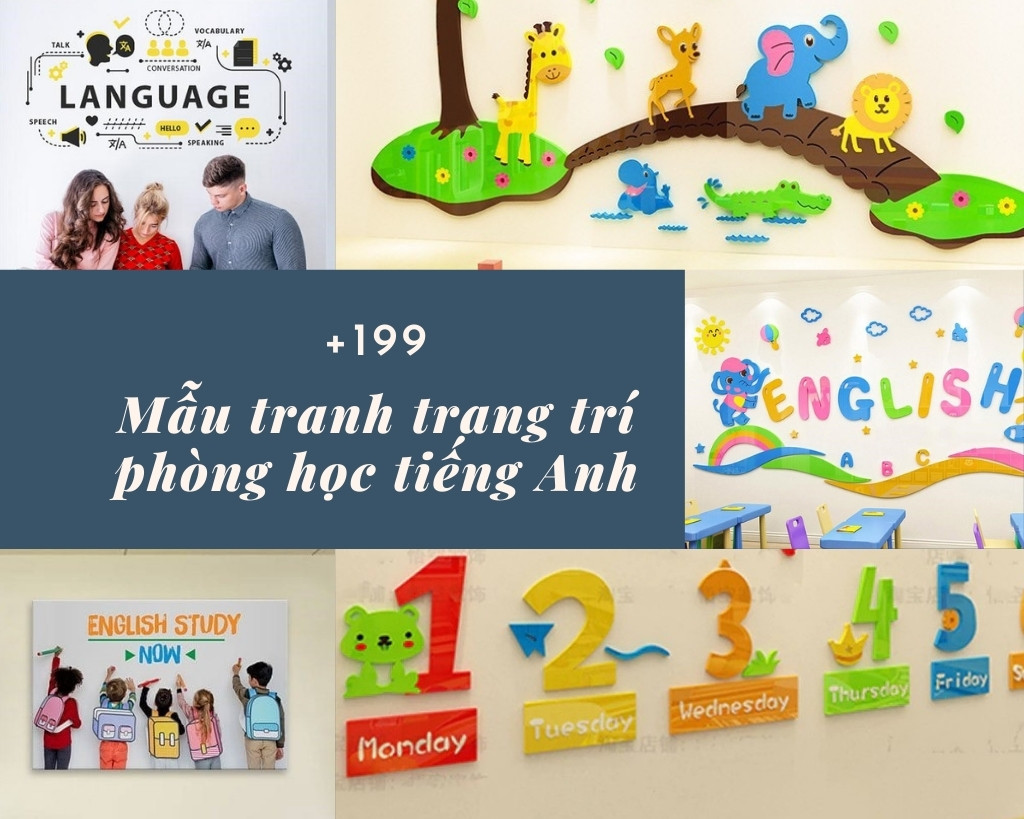 +199 Mẫu Tranh trang trí Phòng học tiếng Anh ☀ Tuyệt đẹp, Giá rẻ