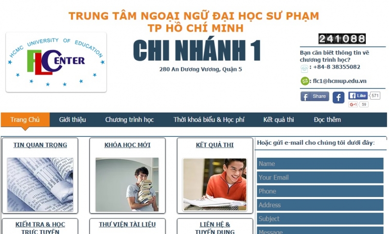 Trung Tâm Ngoại Ngữ Đại Học Sư Phạm TP HCM