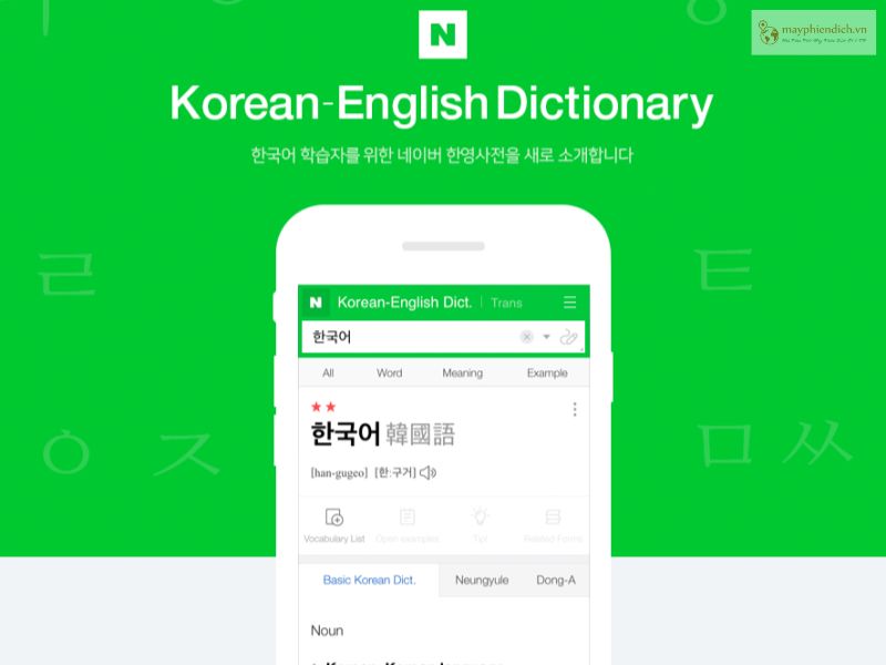 Từ điển tiếng Hàn Naver