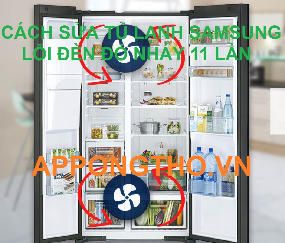 Tủ lạnh Samsung fridge error 11 blinks là lỗi gì?