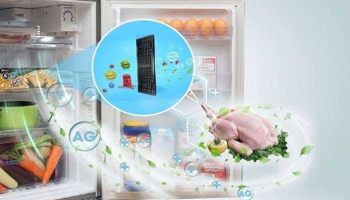 Mùi hôi từ các thực phẩm tươi sống sẽ được xử lý triệt để nhờ công nghệ kháng khuẩn Nano Ag+ trên tủ lạnh Sharp