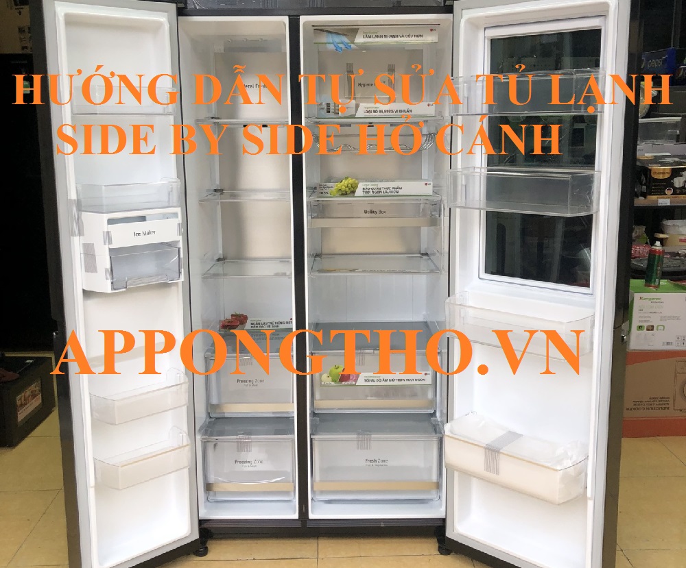 Hỏi đáp về cánh tủ lạnh Side by side bị hở ( FAQ )