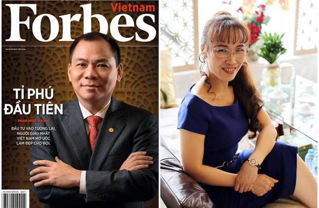 2 tỷ phú Việt vào danh sách giàu nhất 2017 của Forbes