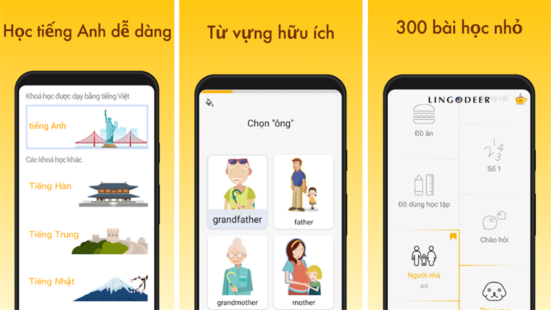 LingoDeer - ứng dụng ngoại ngữ dễ sử dụng
