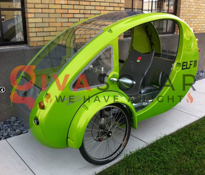 Xe đạp lai ô tô ELF Velomobile chạy bằng năng lượng mặt trời