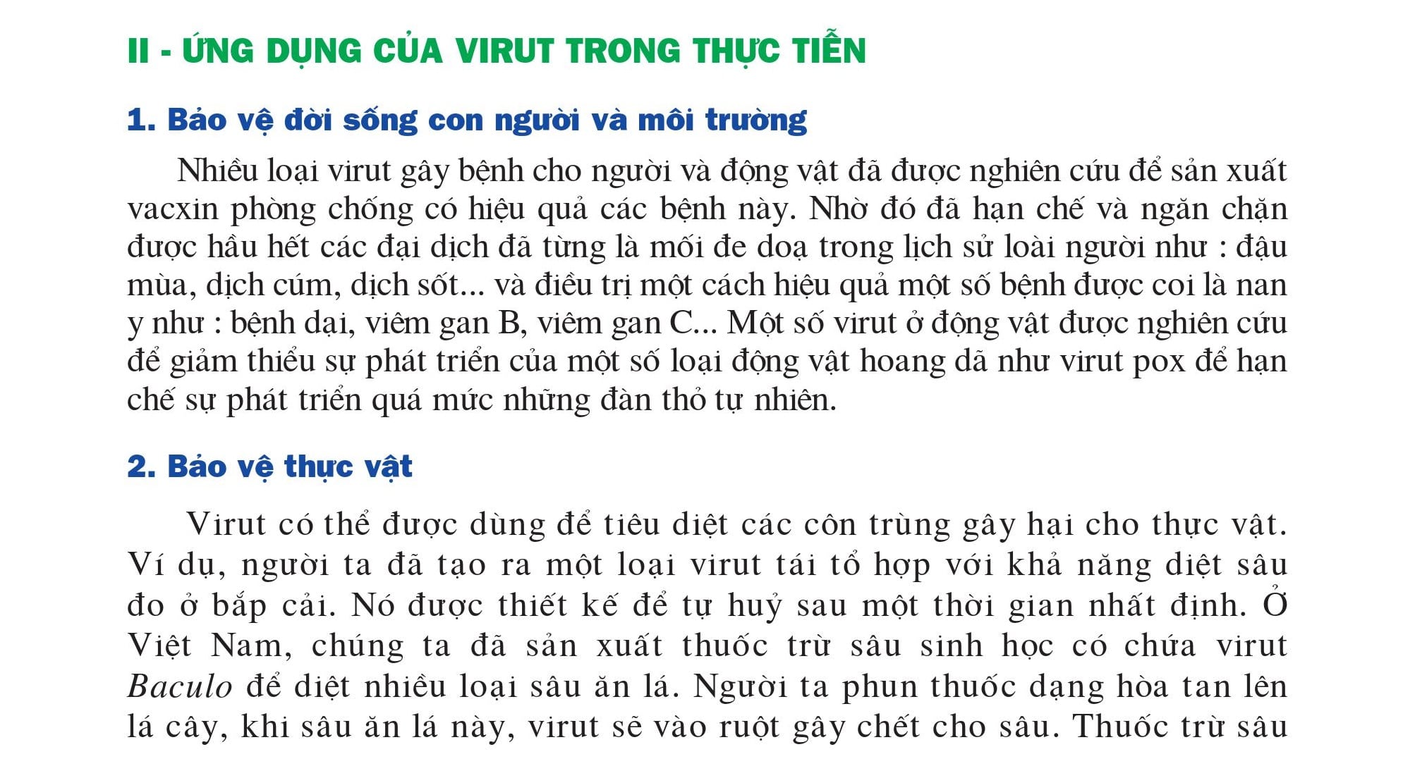 Ứng dụng của virut trong thực tiễn - https://vh2.com.vn - Networks Business Online Việt Nam & International VH2