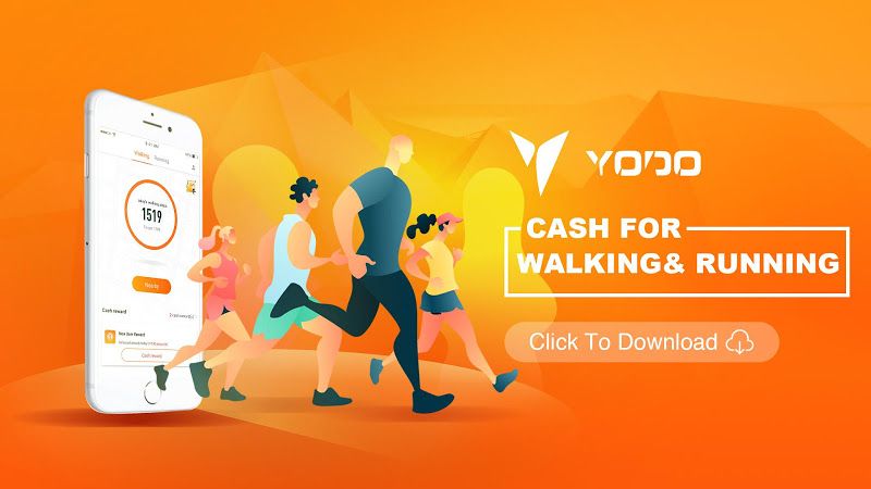 Yodo - Phần mềm đi bộ kiếm tiền đổi voucher