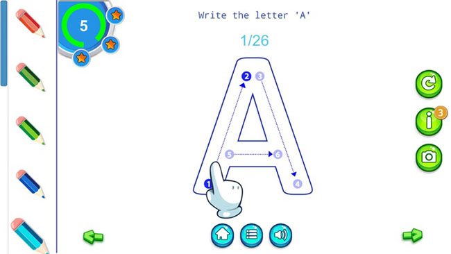 Alphabet Fun - ứng dụng học tiếng Anh trên máy tính cho trẻ nhỏ 2, 3 tuổi