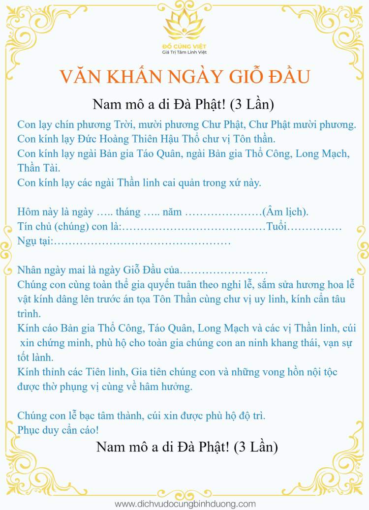 Văn khấn ngày giỗ đầu ông bà, cha mẹ