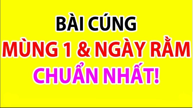 Văn khấn ngày rằm hàng tháng