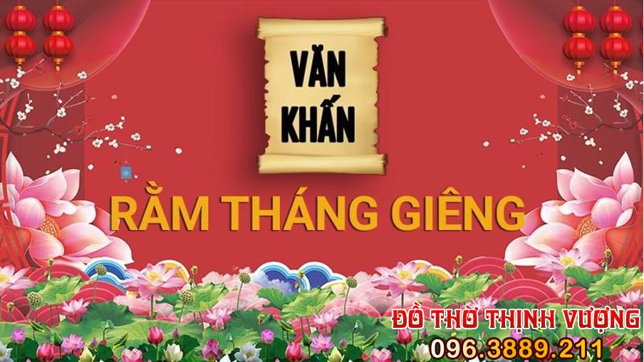 Văn khấn Rằm tháng Giêng năm Quý Mão 2023