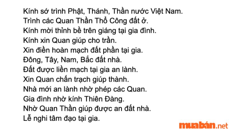 Bài văn khấn lễ tạ sau khi sửa nhà