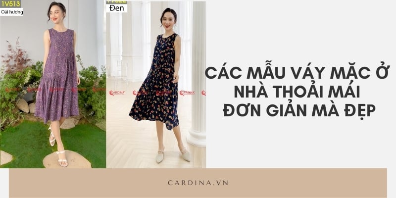 Tổng hợp các mẫu váy mặc nhà cực xinh và thoải mái cho chị em