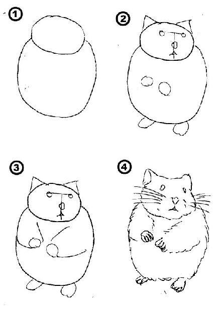 Cách vẽ nhiều con vật đơn giản dễ thương cho bé tô màu 33