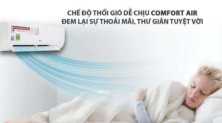 Chế độ vận hành khi ngủ - Máy lạnh LG Wifi Inverter 1 HP V10API