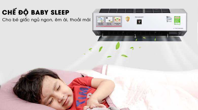Baby Sleep - Máy lạnh Sharp Inverter Wifi 1.5 HP AH-XP13VXW