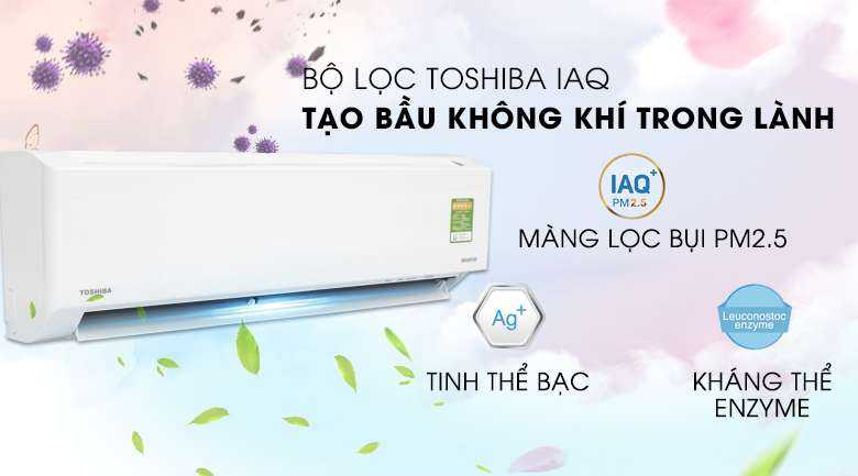 Bộ lọc Toshiba IAQ - Máy lạnh Toshiba Inverter 1 HP RAS-H10DKCVG-V