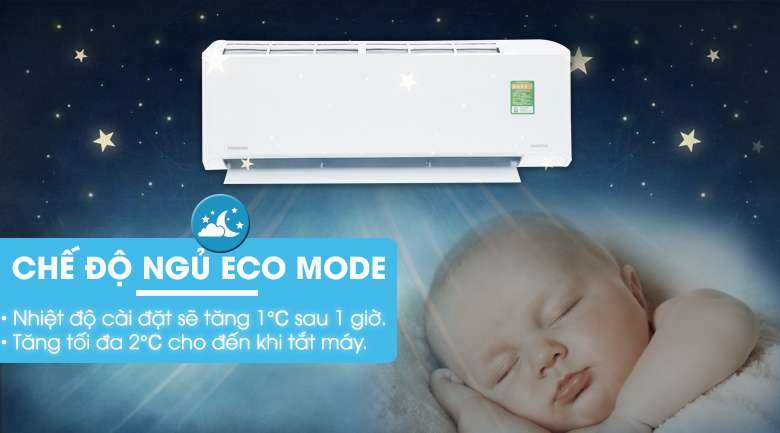 Chế độ ngủ Eco Mode - Máy lạnh Toshiba Inverter 1.5 HP RAS-H13FKCVG-V 